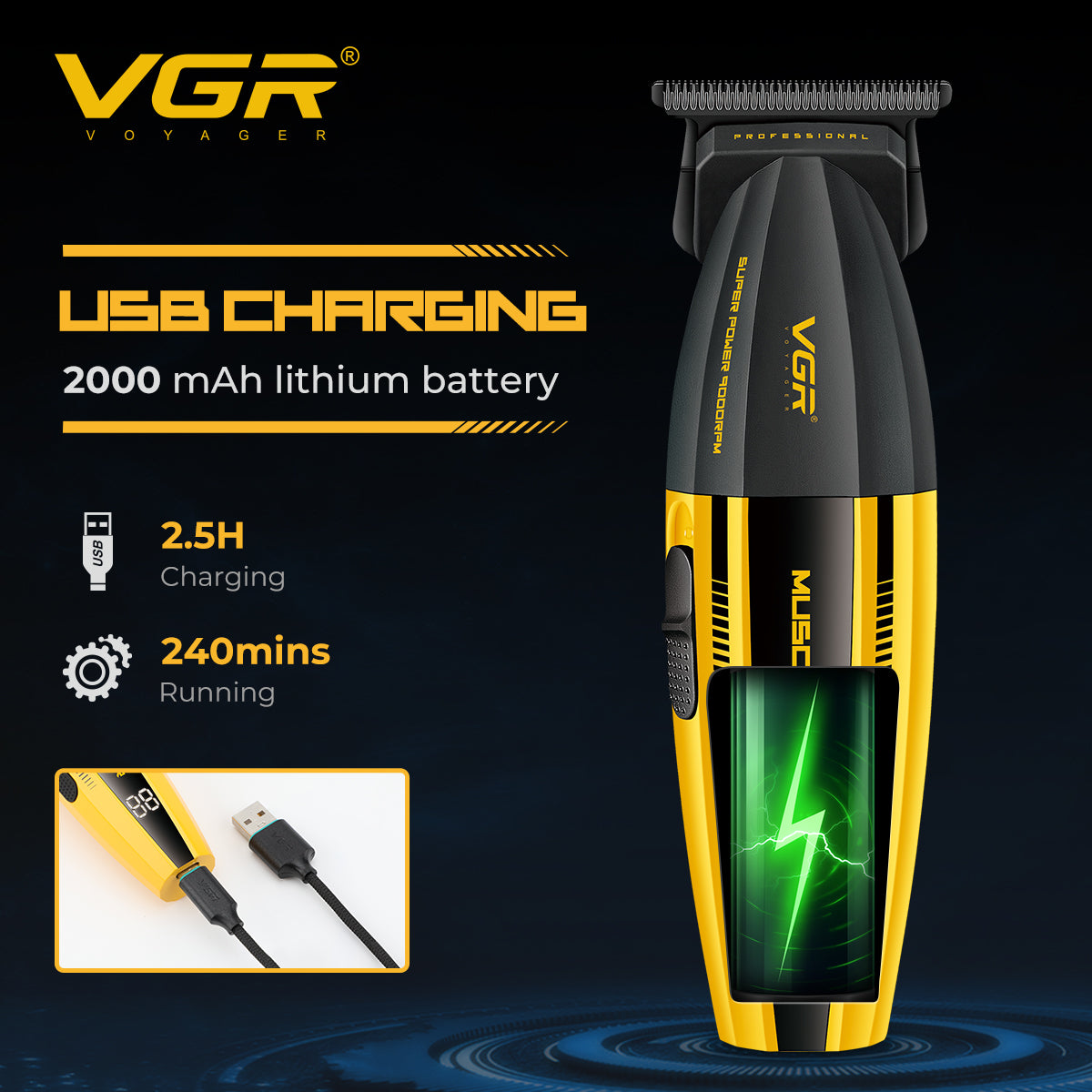 vgr-v-285t-professional-t-blade-hair-clipper photo 5