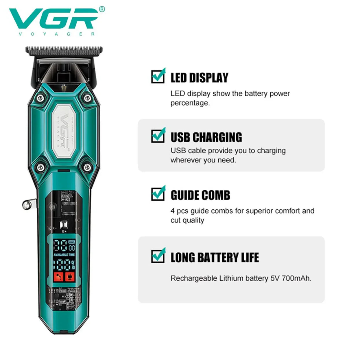vgr-v-600-professional-hair-clipper photo 3