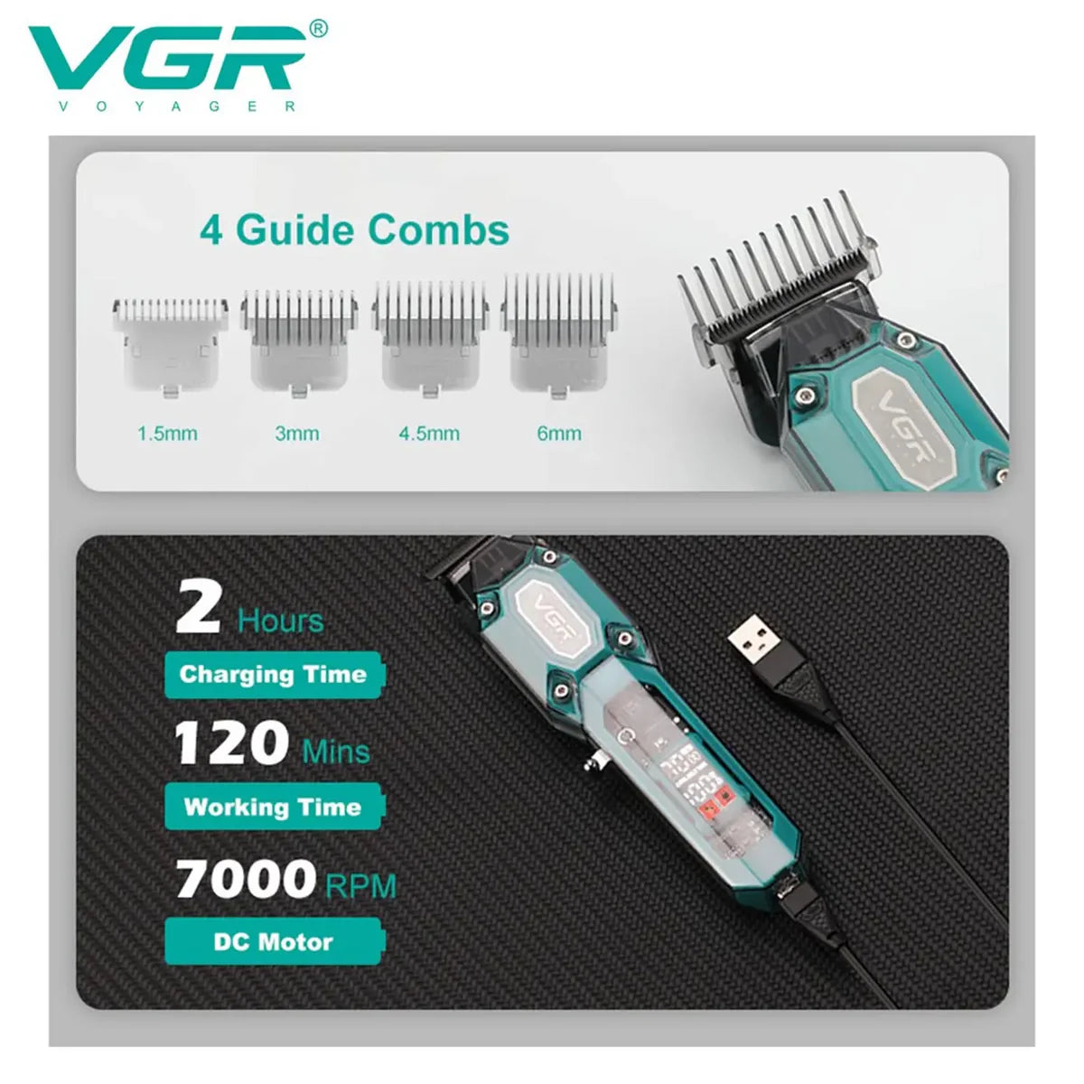 vgr-v-600-professional-hair-clipper photo 4
